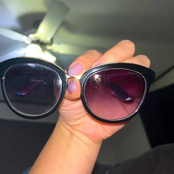 Tom Ford Black Cat-Eye Sunglasses with Gradient Lenses 130 Tom Ford Cat Eye Sunglasses, 57mm | Bloomingdale main image 3